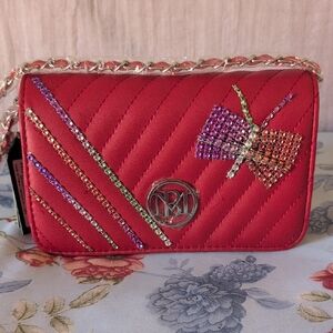 Badgley Mischka Chevron Cross body Bag